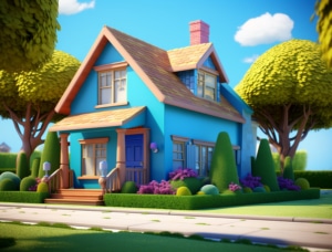 Unifi Access 6 cartoon house building architecture