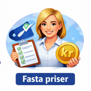 Backup 2 Kvinna med checklista och mynt